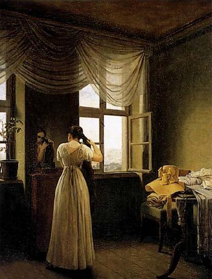 At the Mirror, Georg Friedrich Kersting